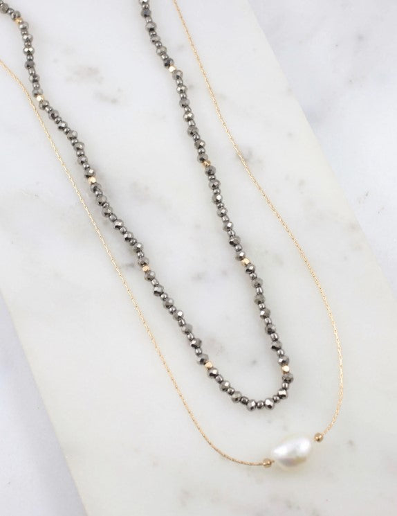 Brenlee Double Layer Necklace / CAROLINE HILL