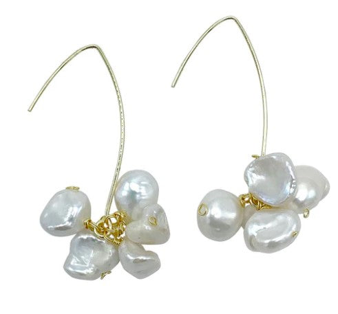 Flower Drop Earrings | GIRL WITH A PEARL