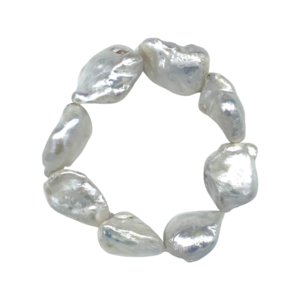 Stone Pearl Stretch Bracelet | GIRL WITH A PEARL