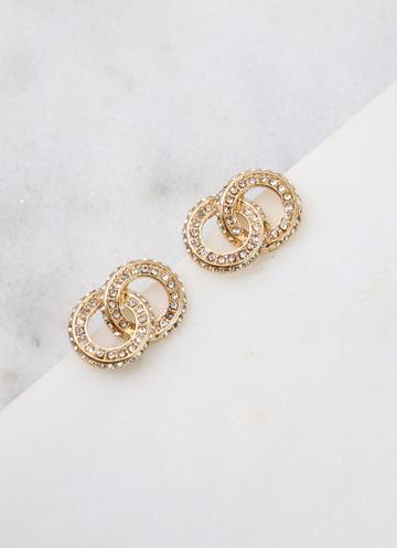 Carlow CZ Circle Earrings | CAROLINE HILL