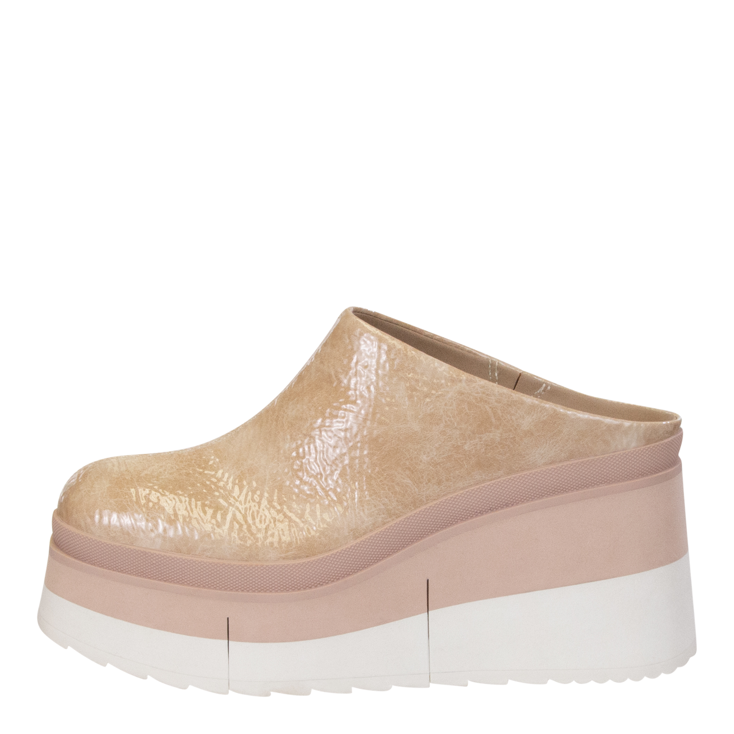 NAKED FEET - COACH in BEIGE Platform Clogs