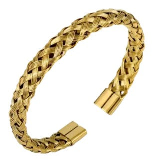 AC Gold Crossover Cuff | ACCESSORY CONCIERGE