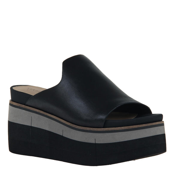NAKED FEET - FLOW in BLACK Platform Sandals