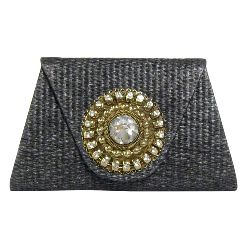 Gold Medallion Clutch | DAVID JEFFERY