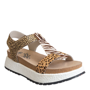 OTBT - MEND in ANIMAL PRINT Platform Sandals