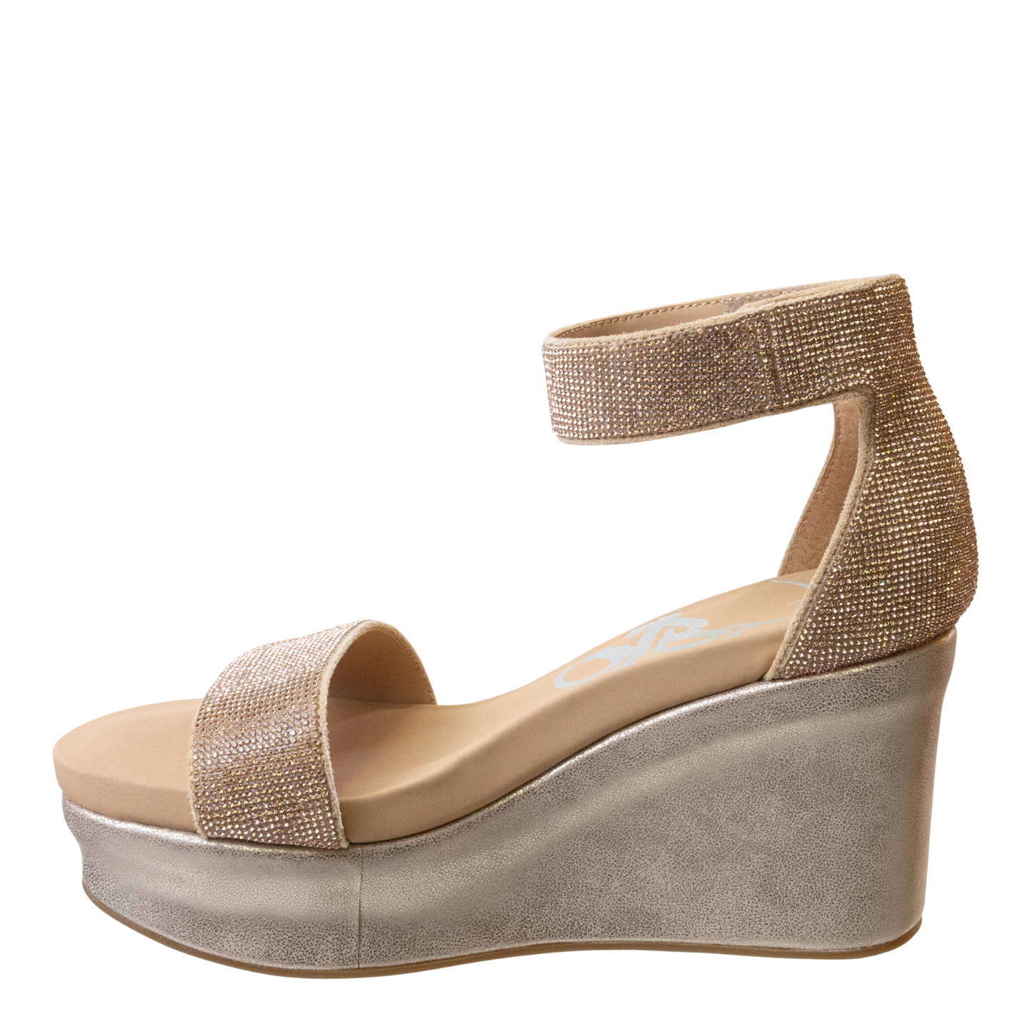 OTBT - STATUS in ROSE GOLD Wedge Sandals