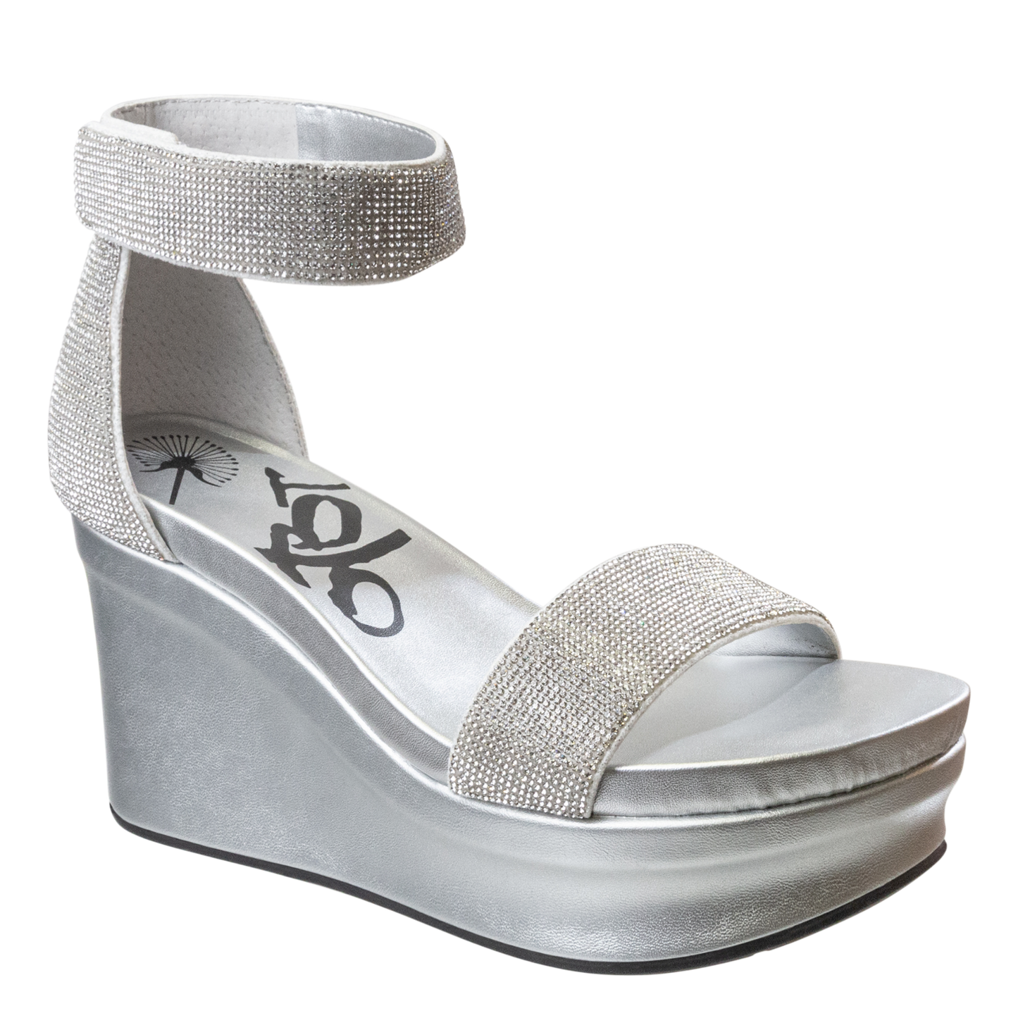 OTBT - STATUS in SILVER Wedge Sandals