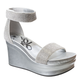 OTBT - STATUS in SILVER Wedge Sandals